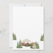 Invitation Adventure Attend Rustic Mountain Baby shower (Dos)