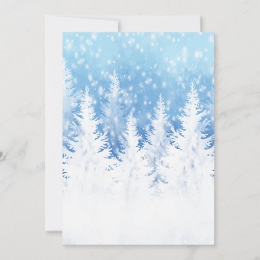 Invitation Adventure Attend Winter Pine Tree Retirement Party (Dos)