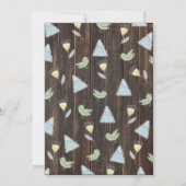 Invitation Adventure Await Bear Bunny Vélo Baby shower (Dos)