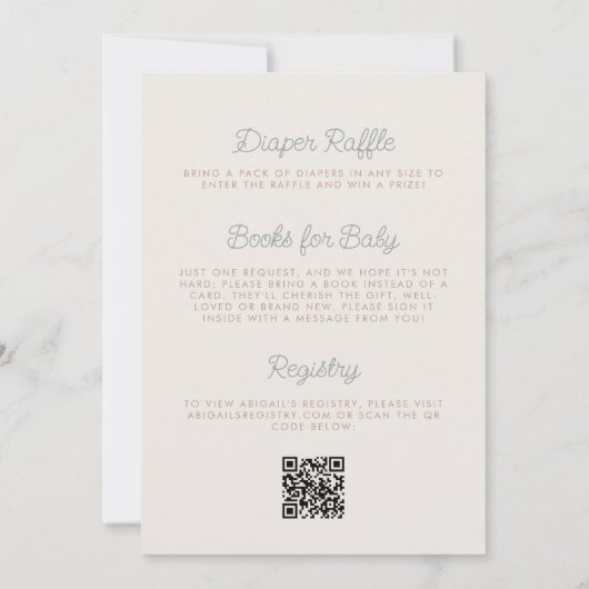 Invitation Adventure Await Bear QR Code Boy Baby shower (Dos)