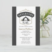 Invitation Adventure Await Camping Graduation Party Invitati (Debout devant)
