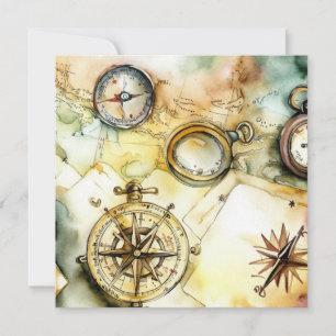 Invitation Adventure Await : Discovery Edition, A Baby shower