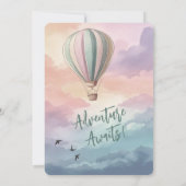Invitation Adventure Await Hot Air Baby shower (Dos)