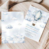 Invitation Adventure Await Hot Air Baby shower