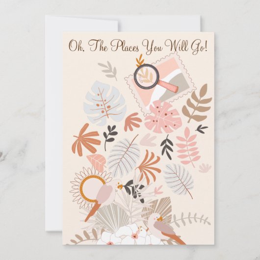 Invitation Adventure Await Little Explorer Boho (Dos)