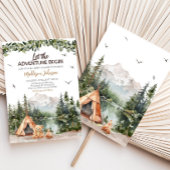 Invitation Adventure Await Mountain Baby shower