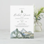 Invitation Adventure Await Mountain Forest Fête des mariées (Debout devant)