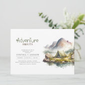 Invitation Adventure Await Mountains Nature Engagement Party (Debout devant)
