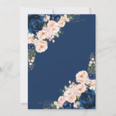 Invitation Adventure Await Navy Blush Travel Baby shower (Dos)