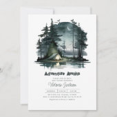 Invitation Adventure Await Night Sky Nature Baby shower (Devant)