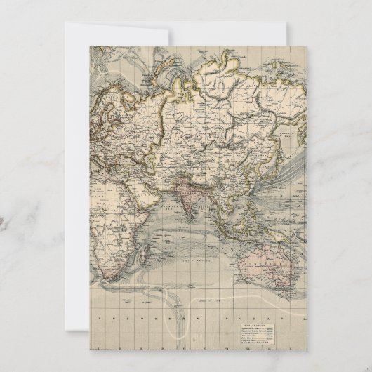 Invitation Adventure Await Travel Map Baby shower garçon (Dos)