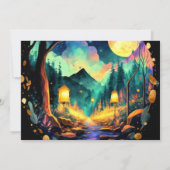 Invitation Adventure Await Woodland Magic Baby shower (Dos)