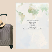 Invitation Adventure Await World Map Parti de retraite