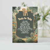 Invitation Adventure Jungle Animaux Livres de douche pour béb (Debout devant)