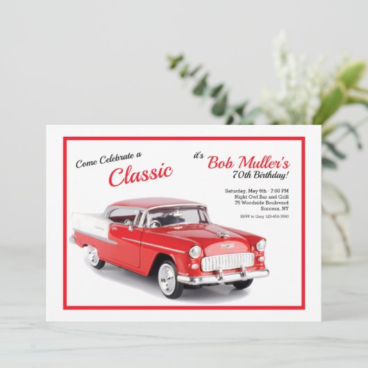 Invitation aérienne Chevy Bel 1955 (Debout devant)