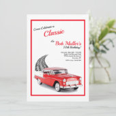 Invitation aérienne Chevy Bel 1955 verticale (Debout devant)