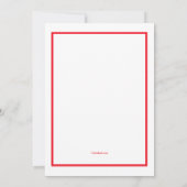 Invitation aérienne Chevy Bel 1955 verticale (Dos)