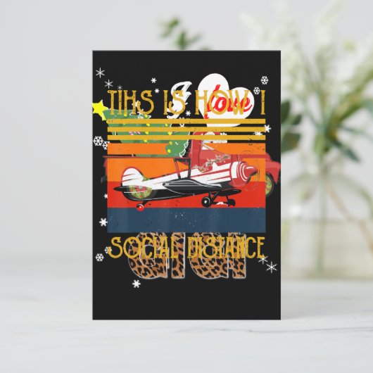 Invitation Aéronautique Pilote Drôle Voici Comment C'Est (Debout devant)