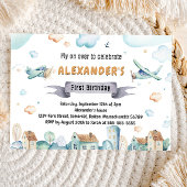 Invitation Aéronefs Anniversaire de enfant de dessin d'aquare