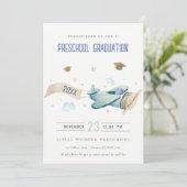 Invitation Aéronefs pour enfants mignons Stars du ciel (Debout devant)