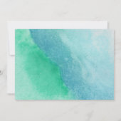 Invitation Aesthetic Blue Peacock Bird wedding (Dos)