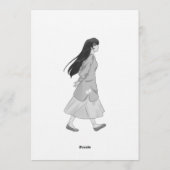 Invitation Aesthetic Walking Girl Sticker (Dos)