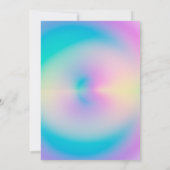 Invitation Aesthétique coloré positif dégradé d'air (Dos)