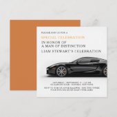 Invitation Affaire Automobile de Luxe (Devant / Derrière)