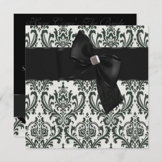 Invitation Affaire de la Cravate noire (Devant / Derrière)