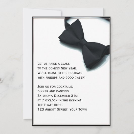 Invitation Affaire de la Cravate noire (Devant)