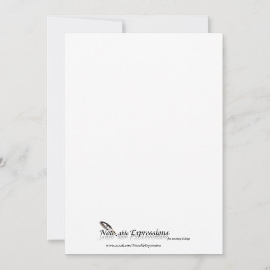 Invitation Affaire de la Cravate noire (Dos)