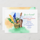 Invitation Affaire Tropicale (Devant / Derrière)