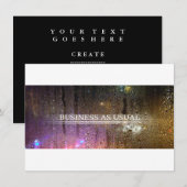 Invitation affaires comme d'habitude (Devant / Derrière)