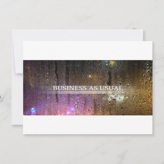 Invitation affaires comme d'habitude (Devant)