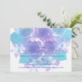 Invitation Affection à la floraison | Mariée florale d'Aqua v (Debout devant)