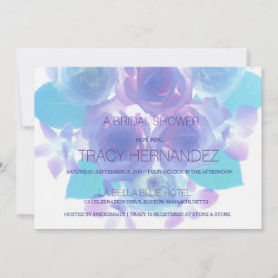 Invitation Affection à la floraison Mariée florale d'Aqua v