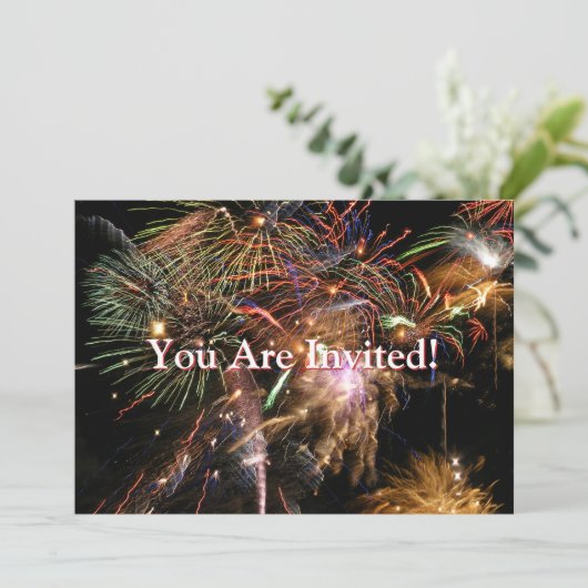Invitation Affichage Fireworks (Debout devant)