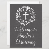 Invitation Affiche de bienvenue de la respiration du bébé (Devant / Derrière)