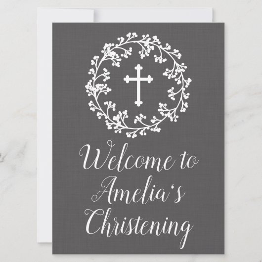 Invitation Affiche de bienvenue de la respiration du bébé (Devant)