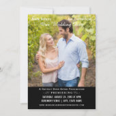 Invitation Affiche de cinéma Mariage unique Photo noir et bla (Devant)