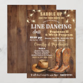 Invitation Affiche de cours de danse en ligne, publicité pour (Devant / Derrière)