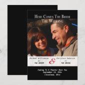 Invitation Affiche de film Annonce de réservation de date de  (Devant / Derrière)