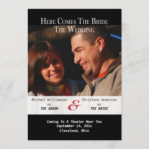 Invitation Affiche de film Annonce de réservation de date de 