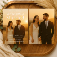 Affiche de film de mariage photo élégante