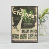 Invitation Affiche de film Dr. Cyclops  (Debout devant)