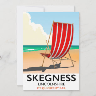 Invitation Affiche de la plage de Skegness Lincolnshire