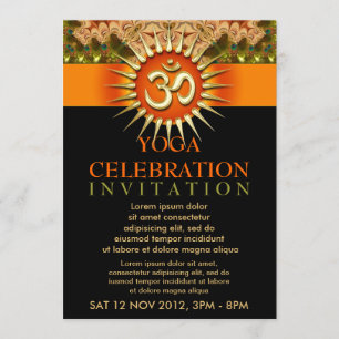Invitation Affiche de l'atelier de yoga spirituel holistique