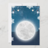 Invitation Affiche de l'événement de la fête de Noël (Dos)