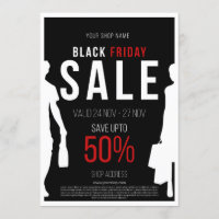 Affiche de remise des soldes du vendredi noir