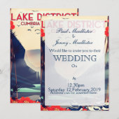 Invitation Affiche de vacances dans le Lake District Cumbria (Devant / Derrière)